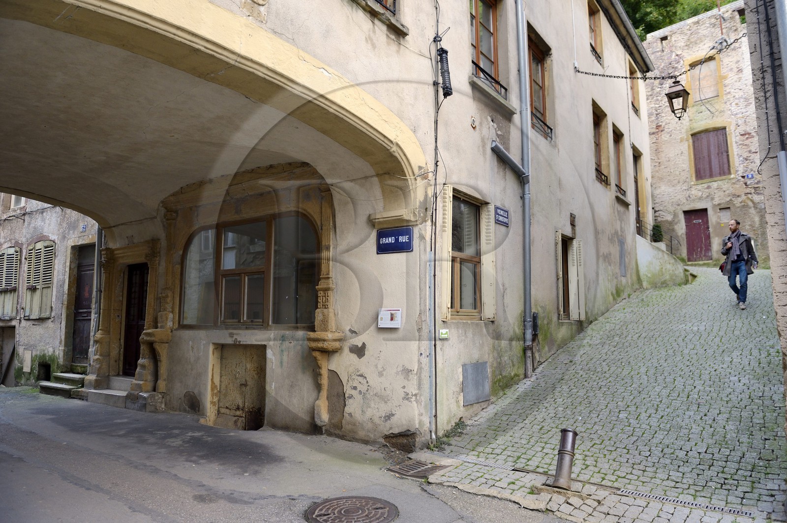 France, Moselle (57), vallée de la Moselle, Sierck-les-Bains, maison Kreuder (1581) dans la Grand'rue