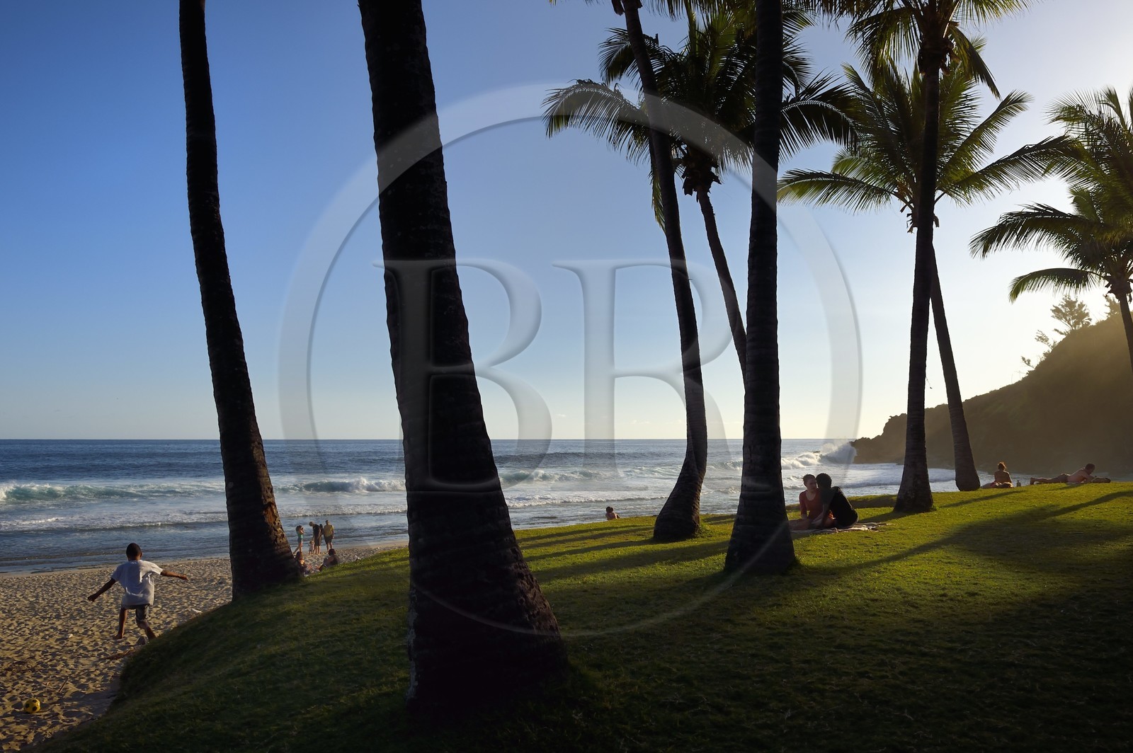 France, Ile de la Reunion, Petite-Ile sur la côte sud, plage de Grand-Anse