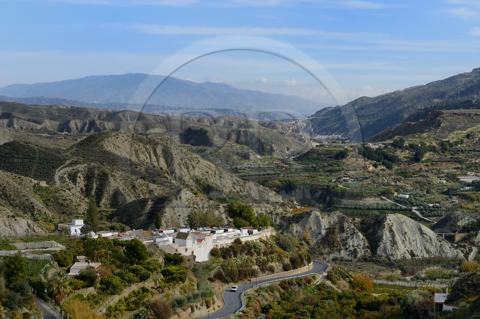 Espagne, Andalousie, Province d'Almeria, Canjayar et la vallée du Rio Andarax