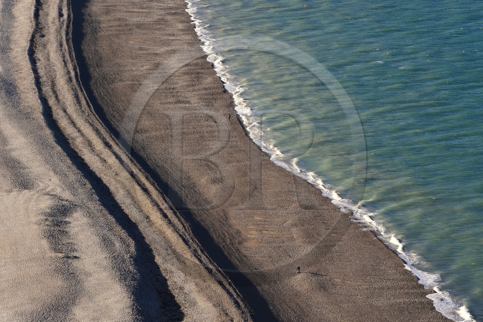 France, Seine-Maritime (76), Pays de Caux, Côte d'Albâtre, Fécamp, la plage de galets