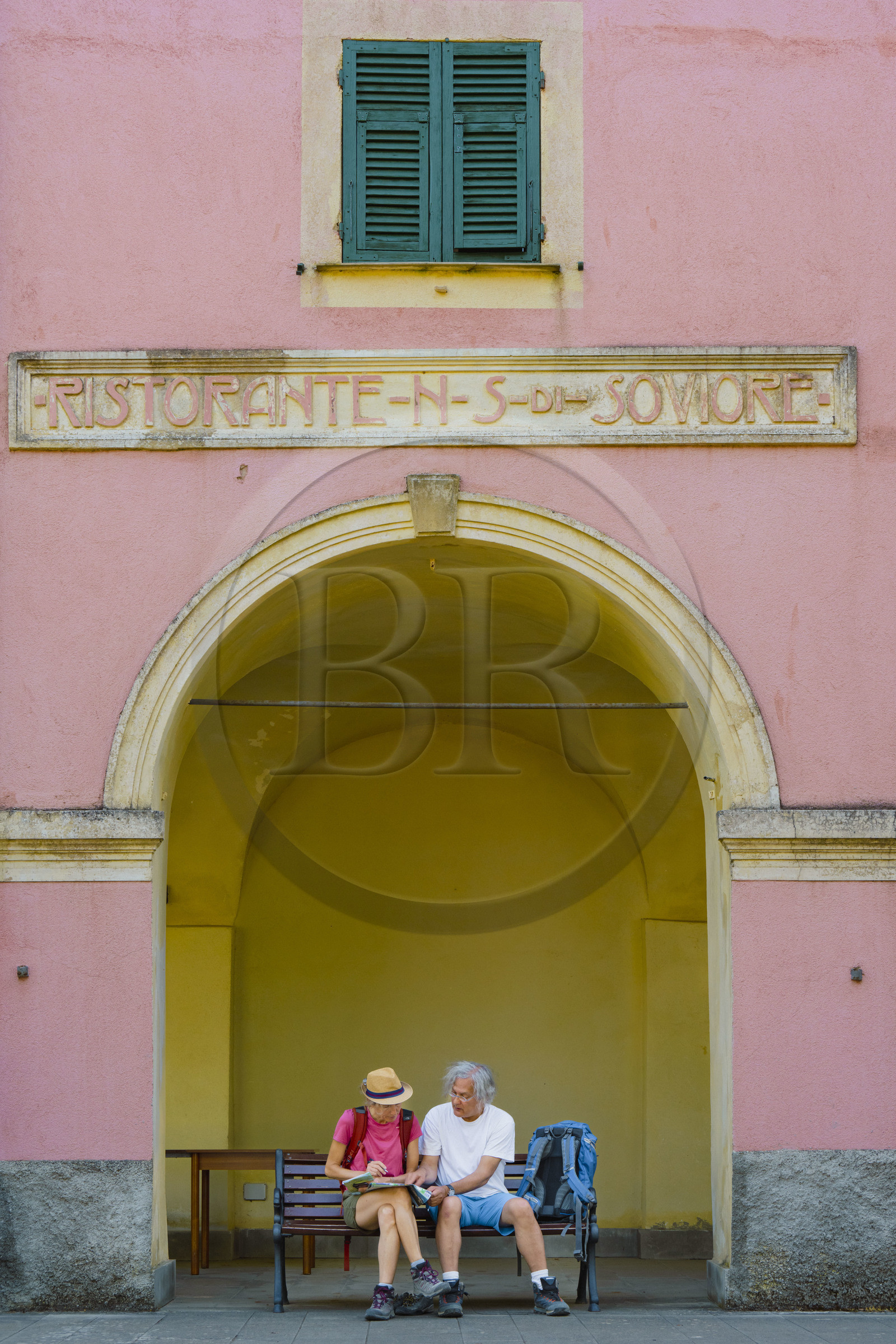 Italy, Liguria, Cinque Terre National Park listed as World Heritage by UNESCO, village of Monterosso al Mare, the Sanctuary of Nostra Signora de Soviore