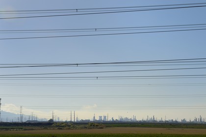 Israel, Haifa, industrial area and Oil Refinery