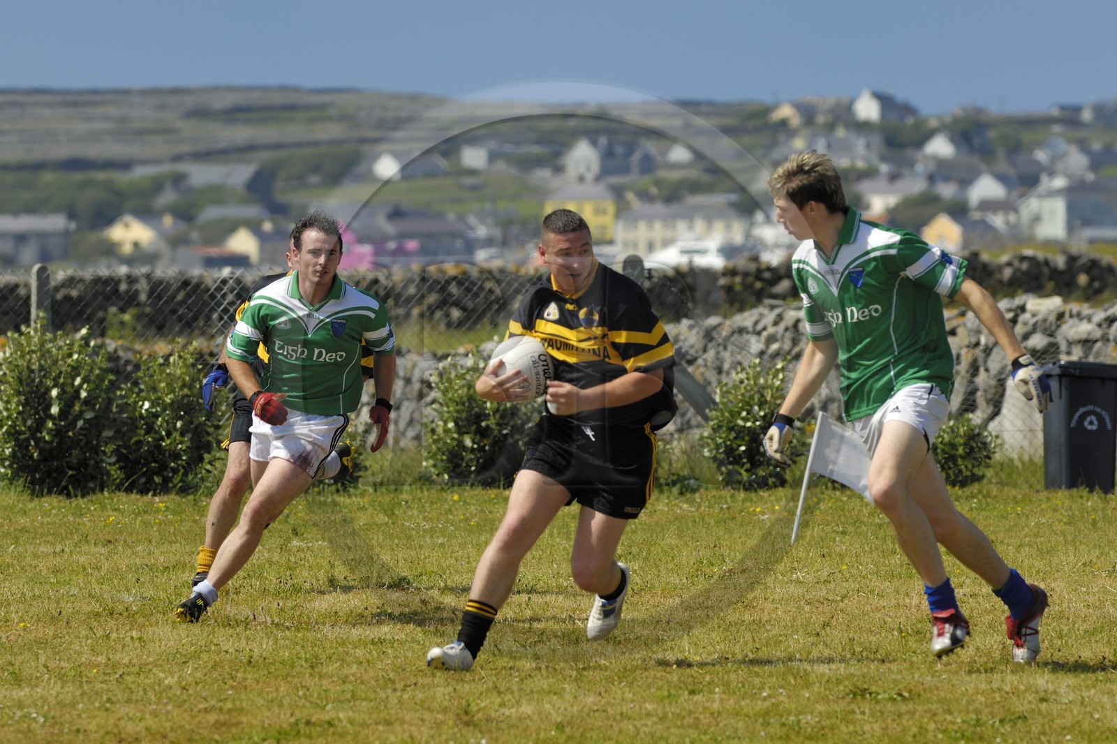 Irlande, Comté de Galway, Aran Islands, Inishmore, match de football gaélique