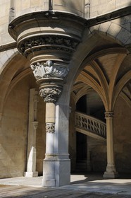 France, Paris, Musee du Moyen-Age (Middle Ages Museum), the former Hotel de Cluny, staircase to the chapel