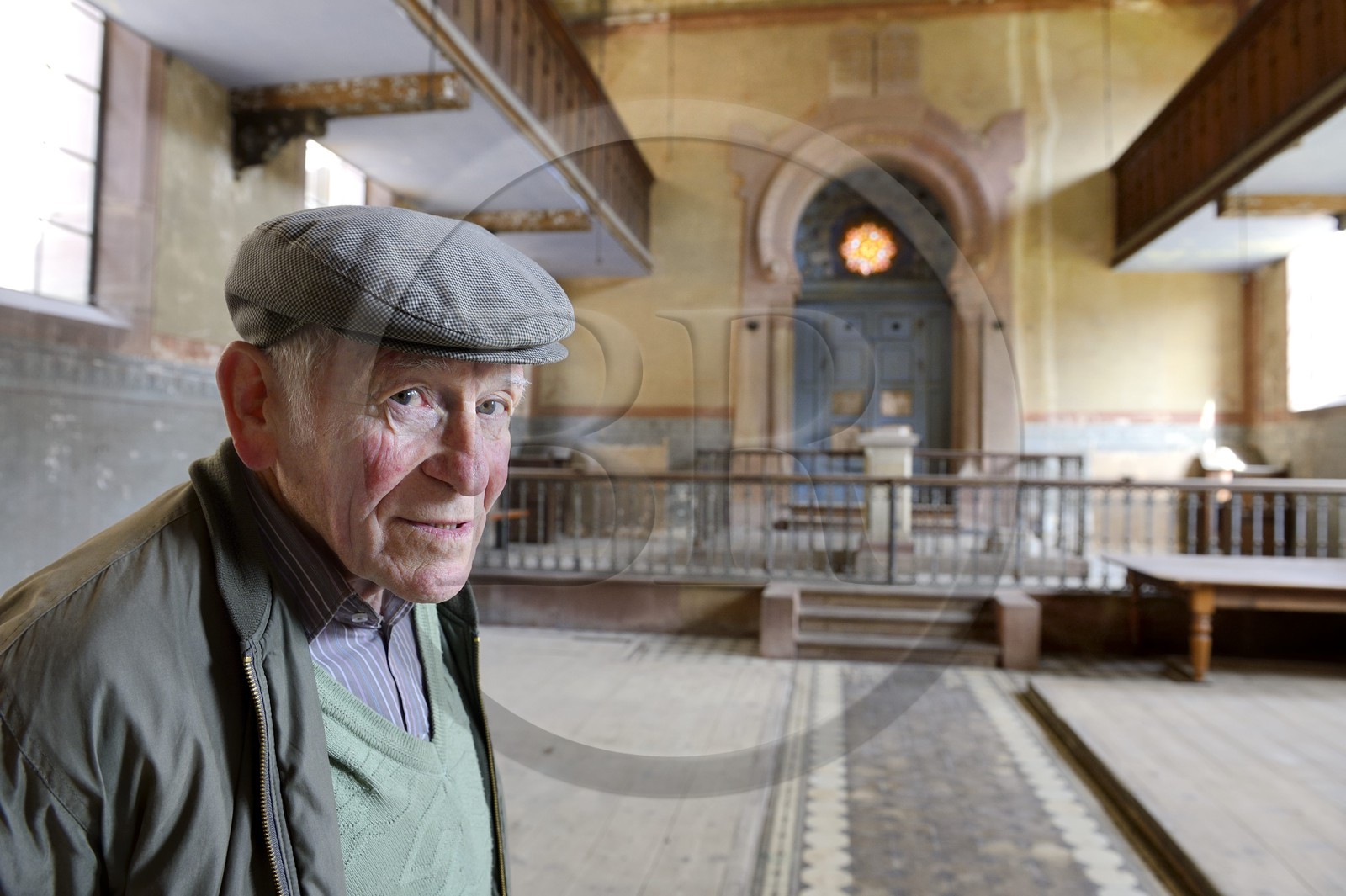France, Bas Rhin, Westhoffen, Roger Cahn, the last Jew of Westhoffen born in 1930 in the former synagogue