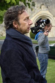 France, Yvelines (78), Montchauvet, tournage pour la télévision du Village Préféré des Français avec Stéphane Bern