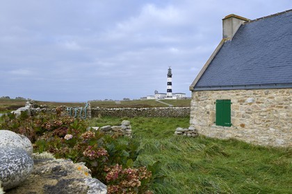 France, Finistère (29), parc naturel régional d'Armorique, mer d'Iroise, Ile d'Ouessant, réserve de Biosphère (UNESCO), phare du Creach