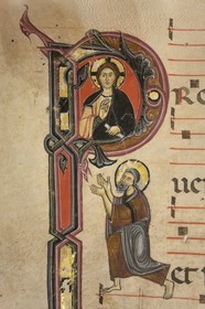 Croatia, Dalmatia, Dalmatian Coast, Zadar, church and Convent of St. Francis, illumination of a Codex of the thirteenth century