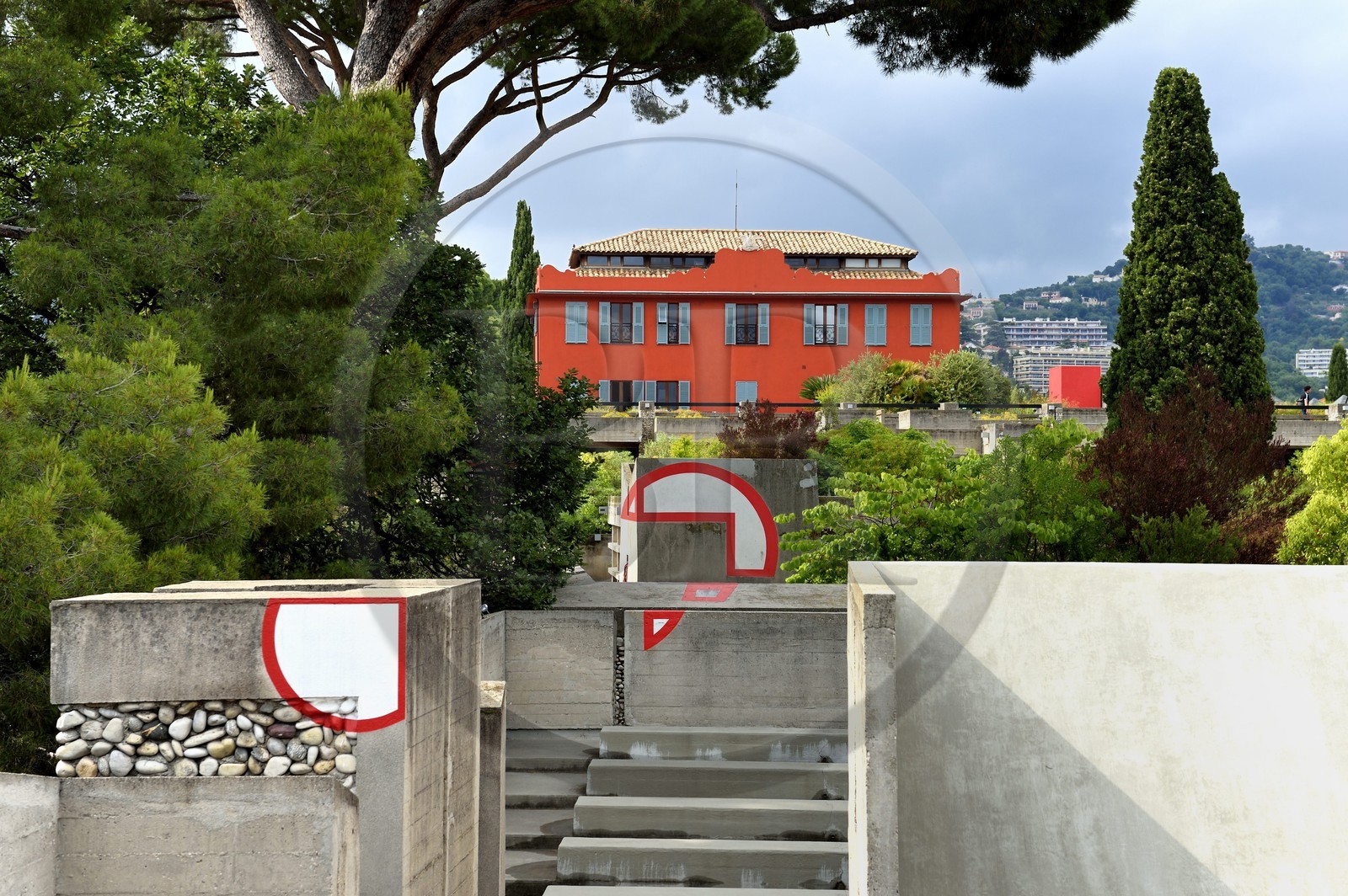 France, Alpes-Maritimes (06), Nice, colline de Saint-Barthélémy, Villa Arson, Centre National d'Art Contemporain, inauguré en 1972, architecte Michel Marot