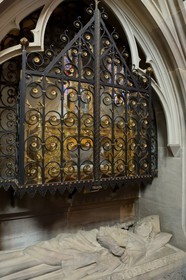 France, Bas Rhin, Niederhaslach, the Saint-Florent church, the reliquary of Saint Florent (1714)