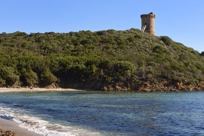 France, Corse-du-Sud (2A), Zonza, tour génoise de Fautea