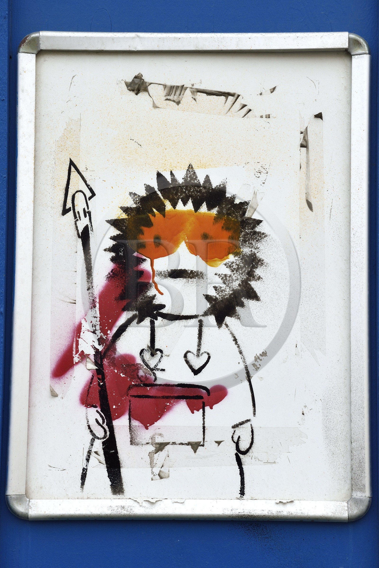 Groenland, région du centre ouest, Sisimiut (autrefois Holsteinsborg), street art Inuit