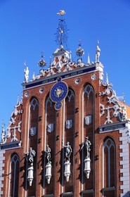 Latvia (Baltic States), Riga, historical centre listed as World Heritage by UNESCO, Brotherhood of the Black Heads building dating of 1344 and rebuilt in 1999