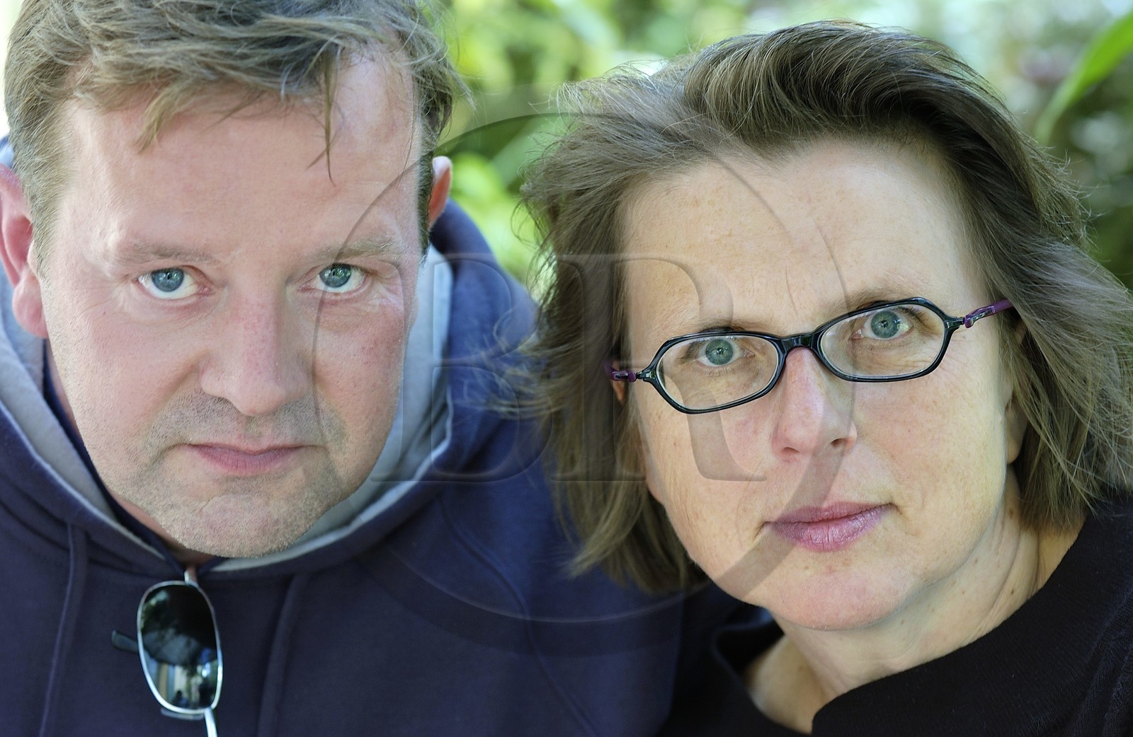 France, l'artiste peintre Malgorzata Paczko et son mari le sculpteur Axel Cassel