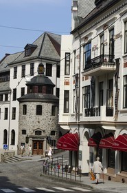 Norway, More Og Romsdal, Alesund, the cinema tower in the old town