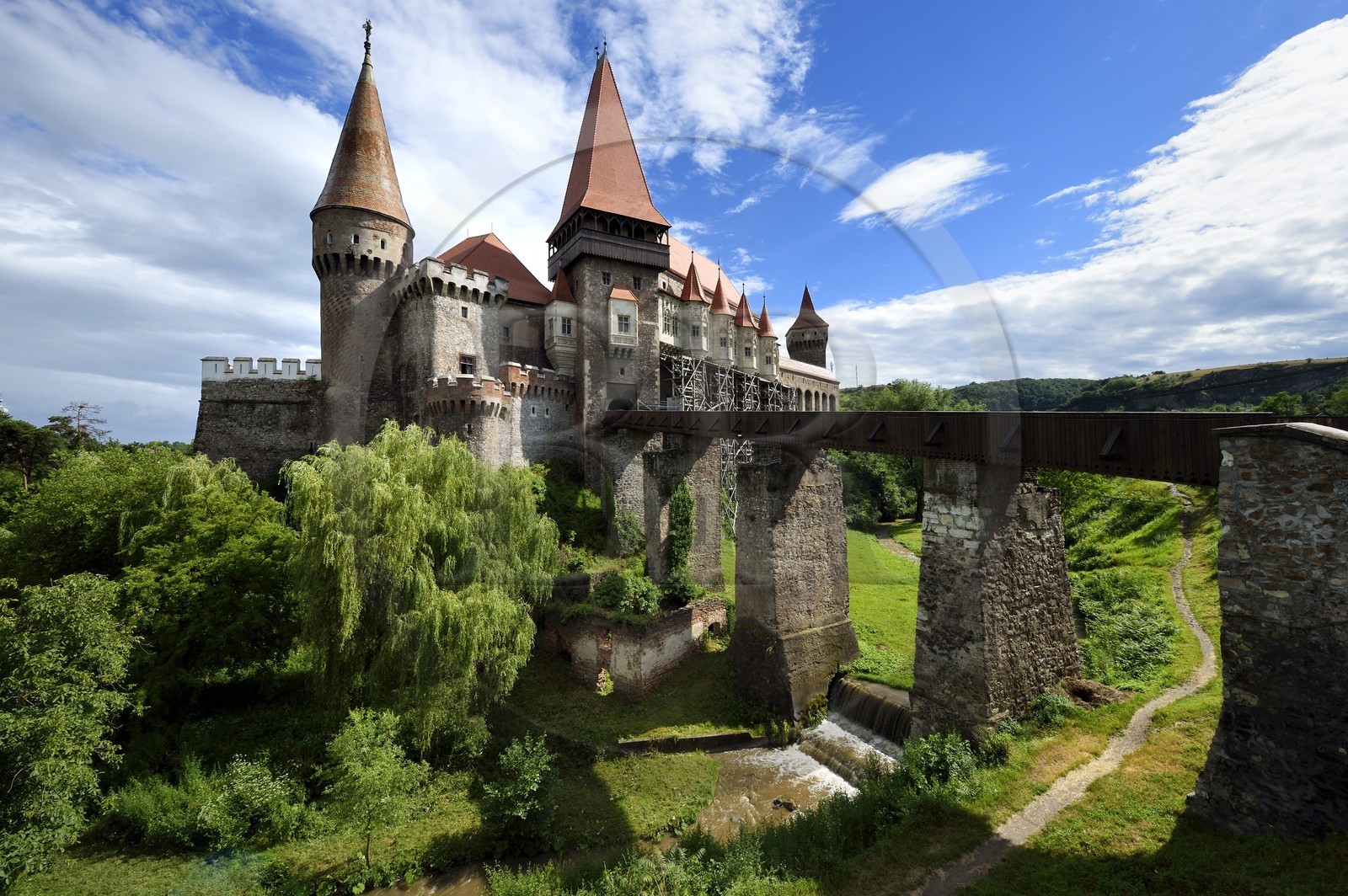 Roumanie, Transylvanie, Hunedoara, le chateau de Hunedoara ou chateau des Corvins