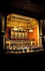 République Tchèque, Prague, Rudolfinum, salle de concert néo-Renaissance abritant l'orchestre philharmonique tchèque