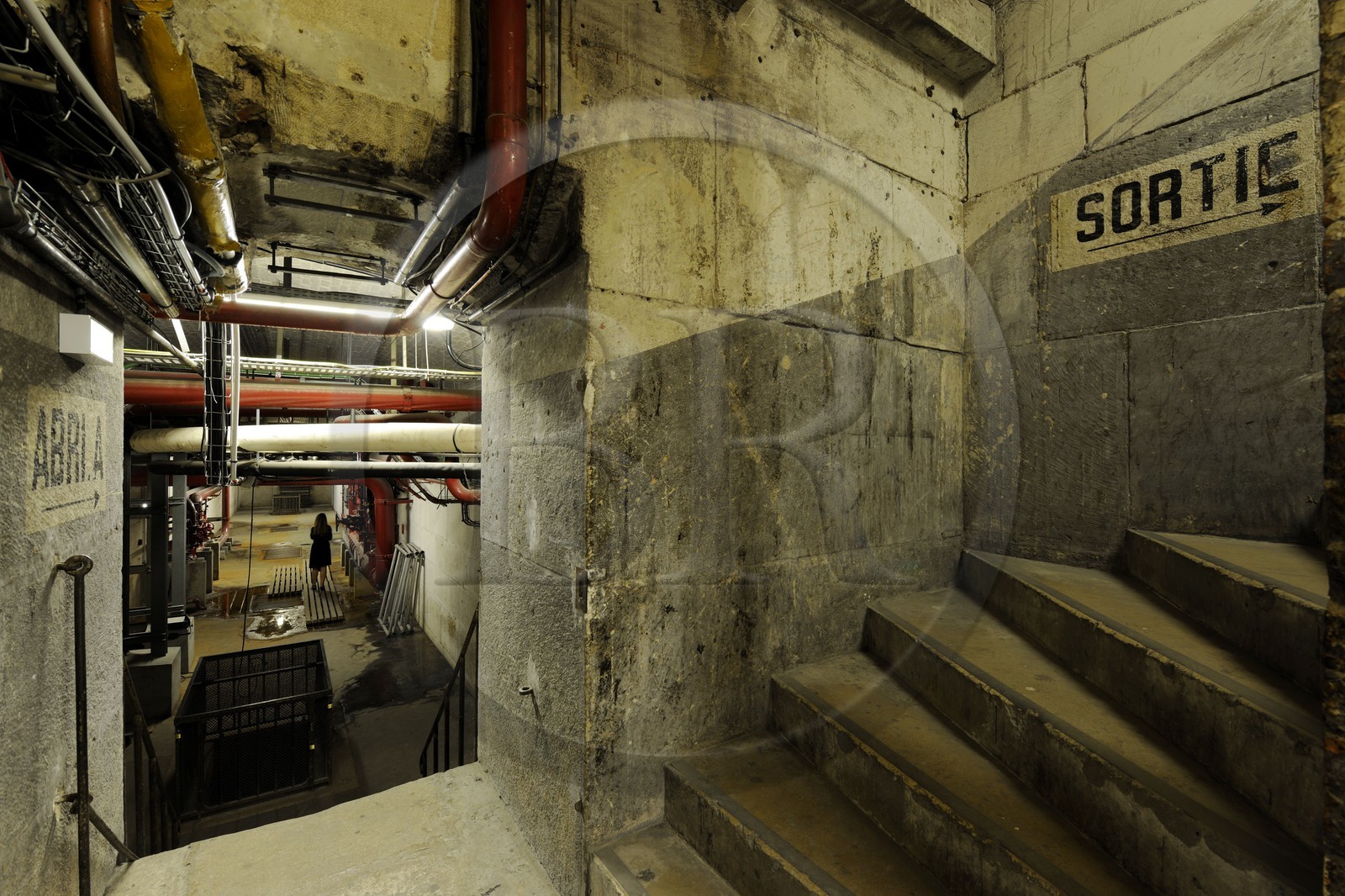 France, Paris (75), l'Opéra Garnier, les sous-sols qui ont servi d'abris pendant la guerre