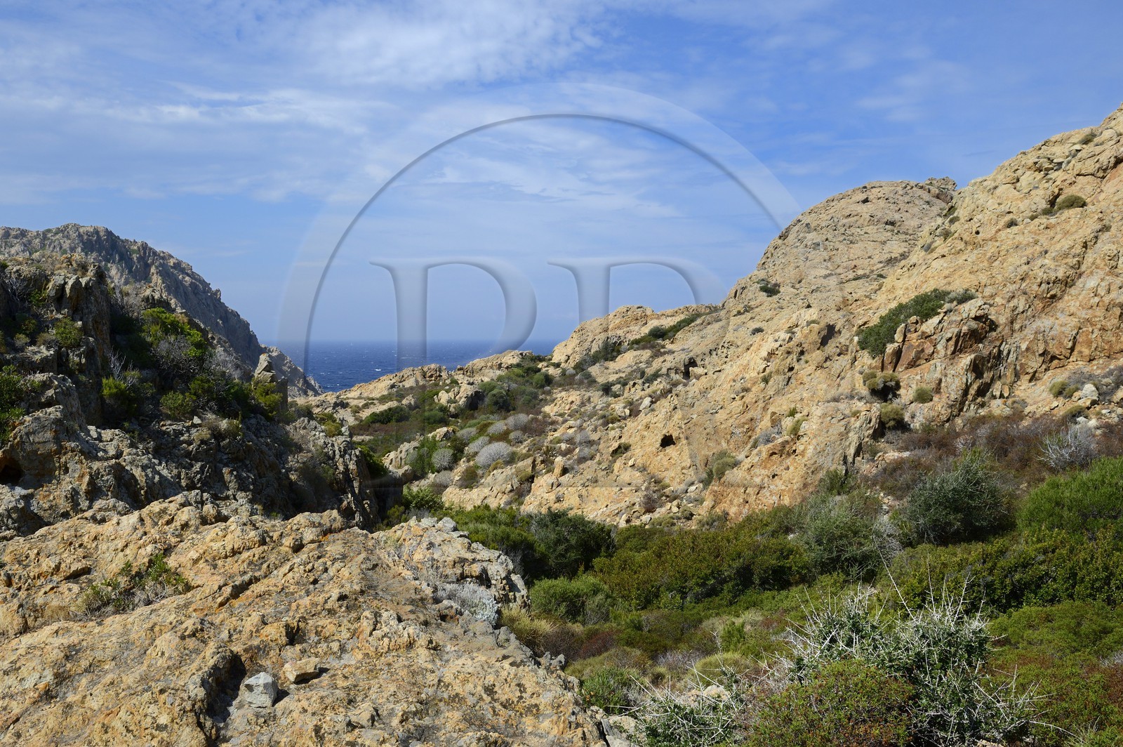 France, Haute-Corse (2B), Nebbio, désert des Agriates