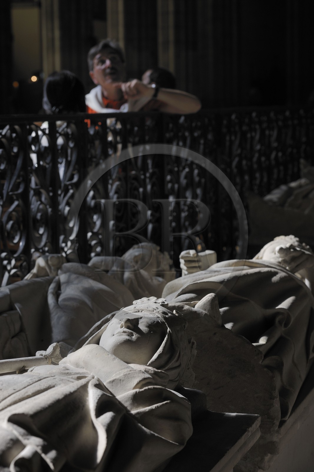 France, Seine Saint Denis, Saint Denis, the Saint Denis Basilica, recumbent statue of the queen Hermentrude +869 wife of Charles II le Chauve