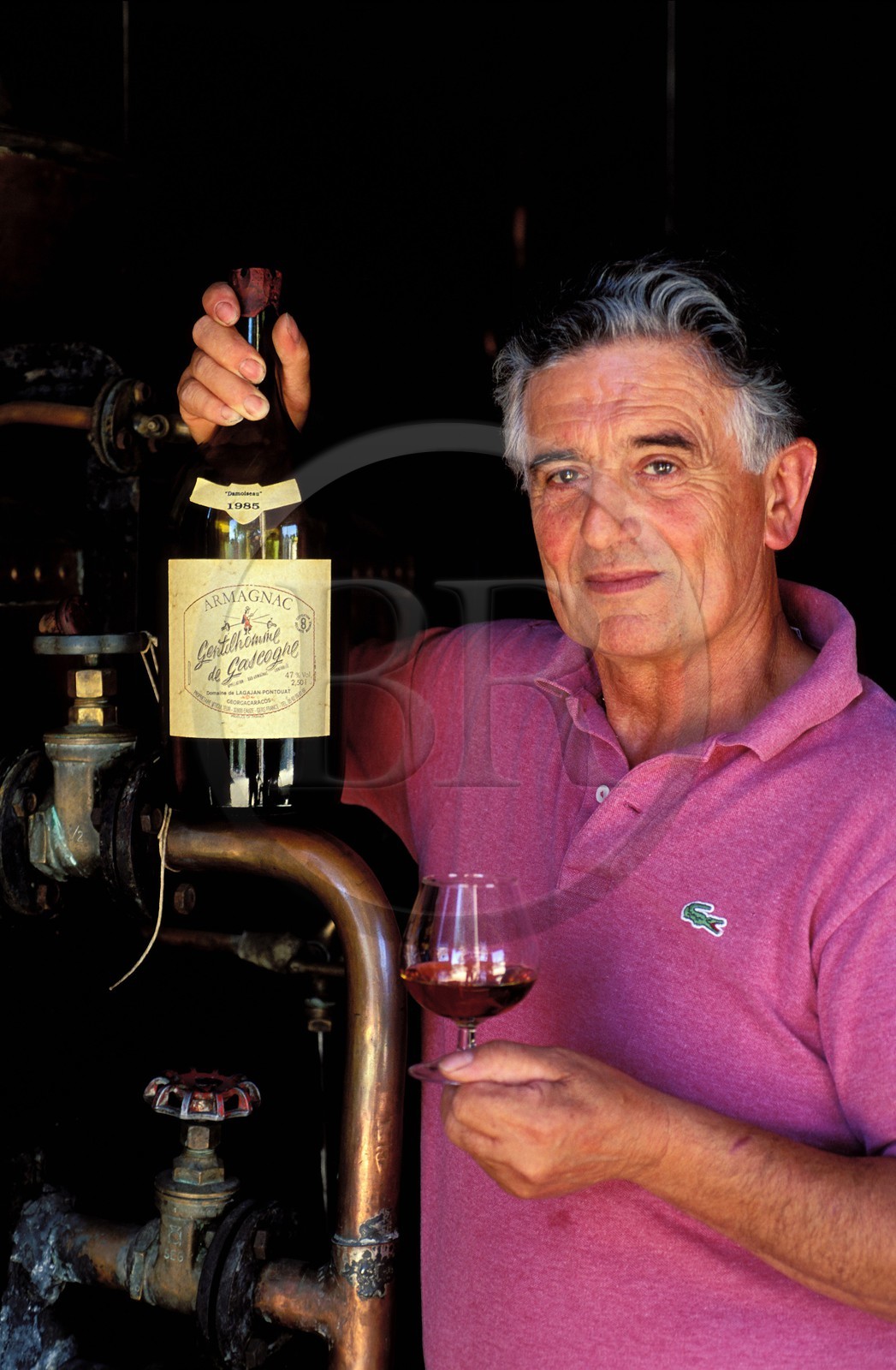 France, Gers (32), Eauze, le domaine de Lagajan Constantin Georgacaracos, producteur