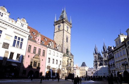 République Tchèque, Prague, Staré Mesto, place de la vieille ville (Staromestské namesti)