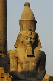 Egypt, Upper Egypt, Nile Valley, Luxor Temple listed as World Heritage by UNESCO, Ramesses II courtyard