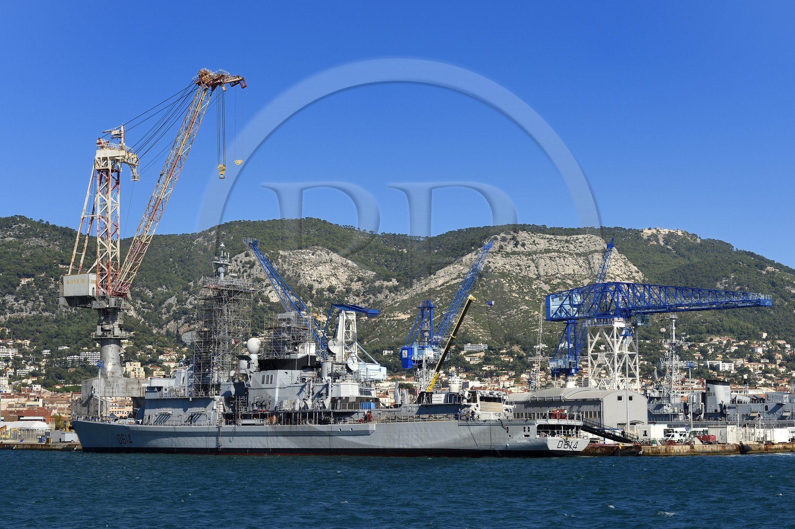 France, Var, Toulon, the naval base (Arsenal), the Cassard is an anti-aircraft frigate