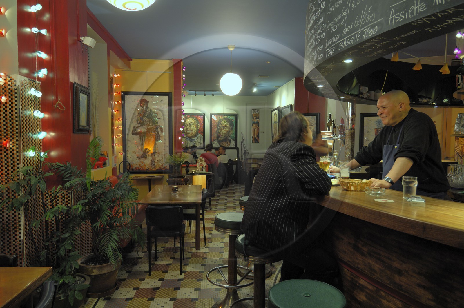 France, Paris (75), bar Mon chien stupide rue Boyer