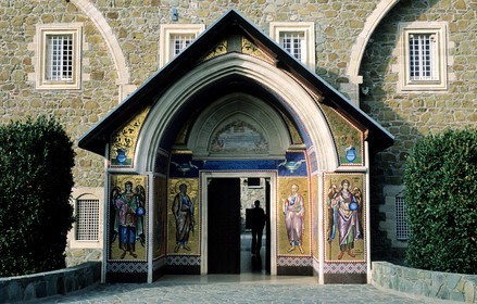 Cyprus, Troodos mountains, Kykko monastery
