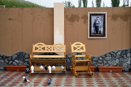 Azerbaïdjan, Sheki (Shaki), musée consacré à Ahmadiyya Jabrailov dit Ahmed Michel