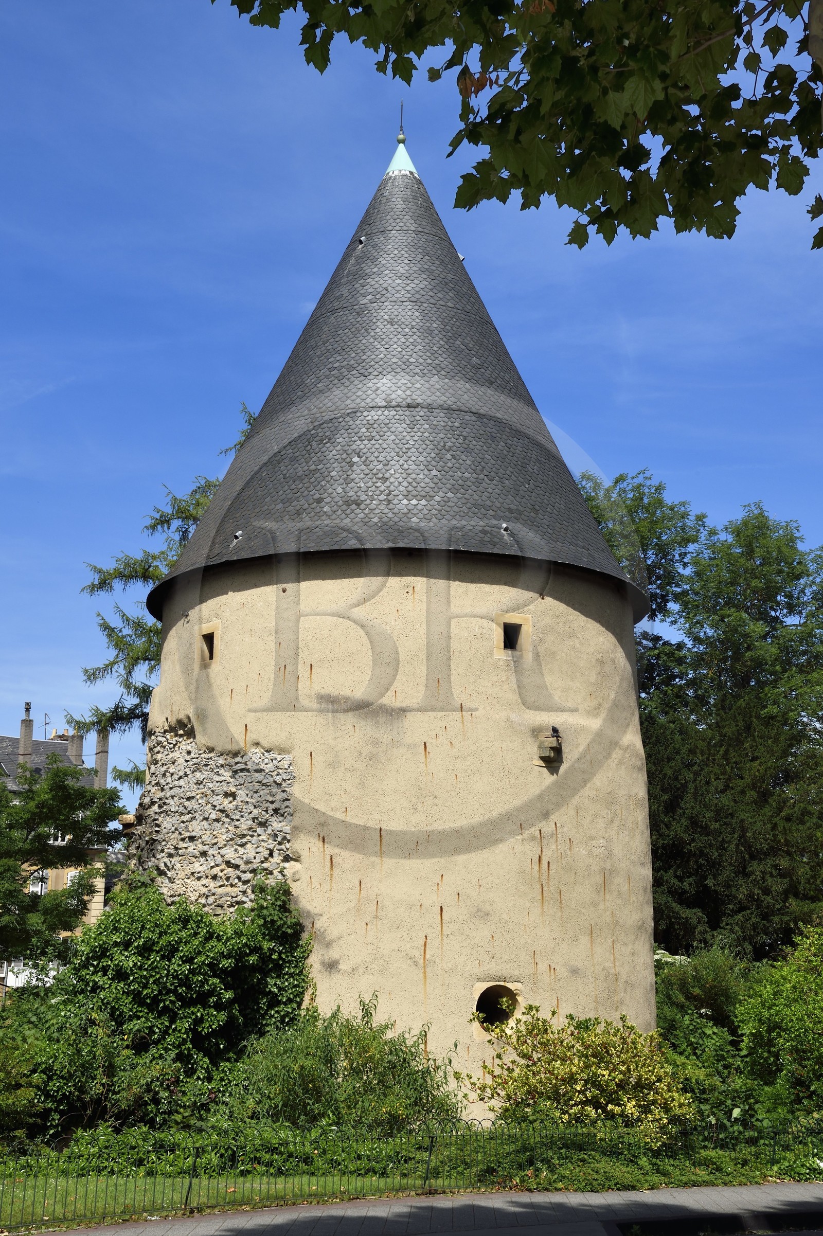 France, Moselle, Metz, Imperial district, the Camoufle tower vestige of the old medieval wall