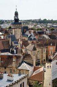 France, Allier (03), former province of Bourbonnais, Moulins, the Jacquemart tower dominates the old town