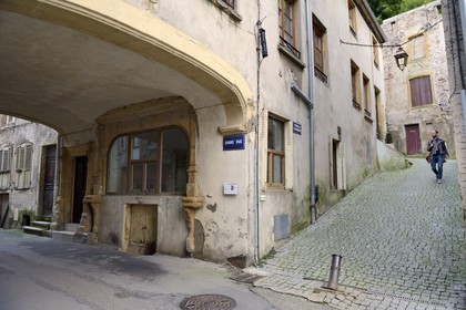 France, Moselle, Moselle Valley, Sierck les Bains, Kreuder house (1581) in the Mainstreet