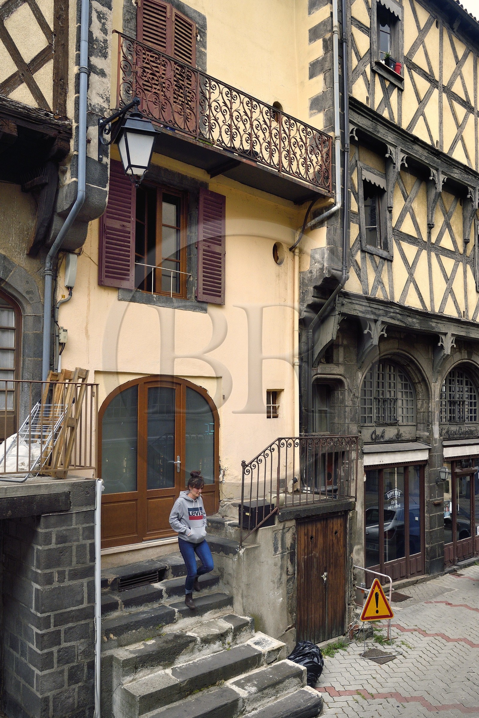 France, Puy de Dome, Clermont Ferrand, Montferrand district, rue de la Rodade, house of the Apothecary