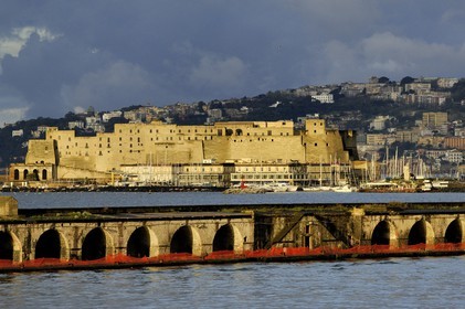 Italy, Campania, Naples, Historic center listed as World Heritage by UNESCO, Castel dell'Ovo