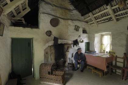 Republic of Ireland, County Galway, Aran Islands, Inishmaan, Teach Synge or John Millington Synge 's cottage (cottage where the writer and playwright Synge spent his summers from 1889 to 1902)
