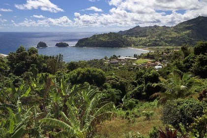 Caraïbes, Ile de la Dominique, Castle-Bruce, l'ancienne plantation devenue village