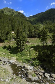 Romania, Wallachia, Muntenia, Arges County, the Fagaras Mountains along the Transfagarasan Road in the Southern Carpathians