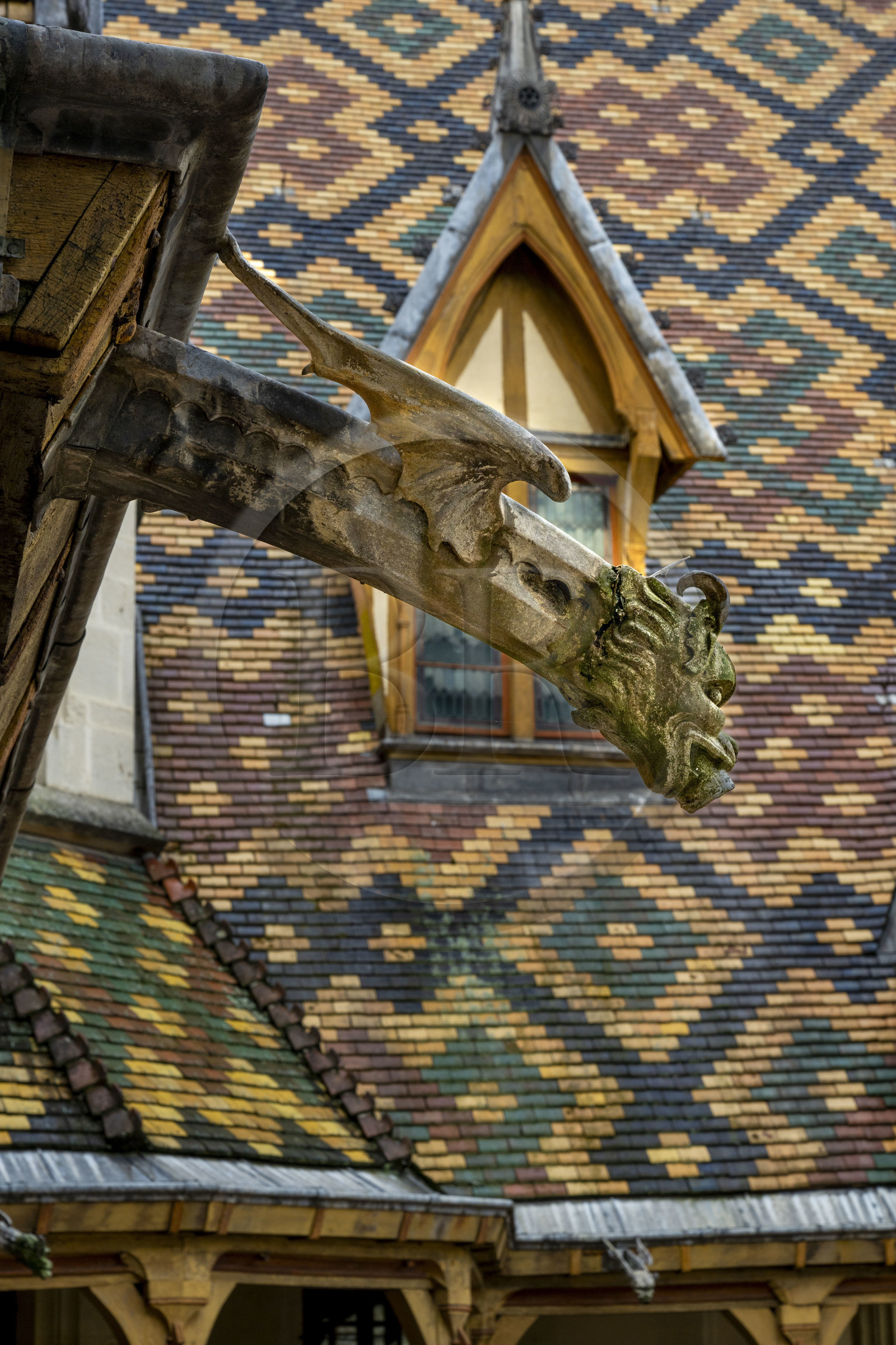 France, Cote d'Or, Beaune, area listed as World Heritage by UNESCO, Hospices de Beaune, Hotel Dieu,