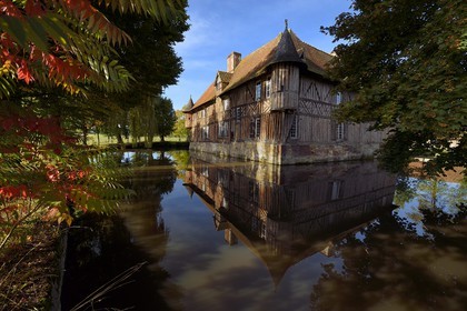 France, Calvados (14), Pays d'Auge, Coupesarte, Manoir de Coupesarte du XVIe siècle
