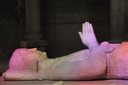 France, Seine-Saint-Denis (93), Saint-Denis, la basilique de Saint-Denis, gisant de Charles compte de Valois  (1270-1325)