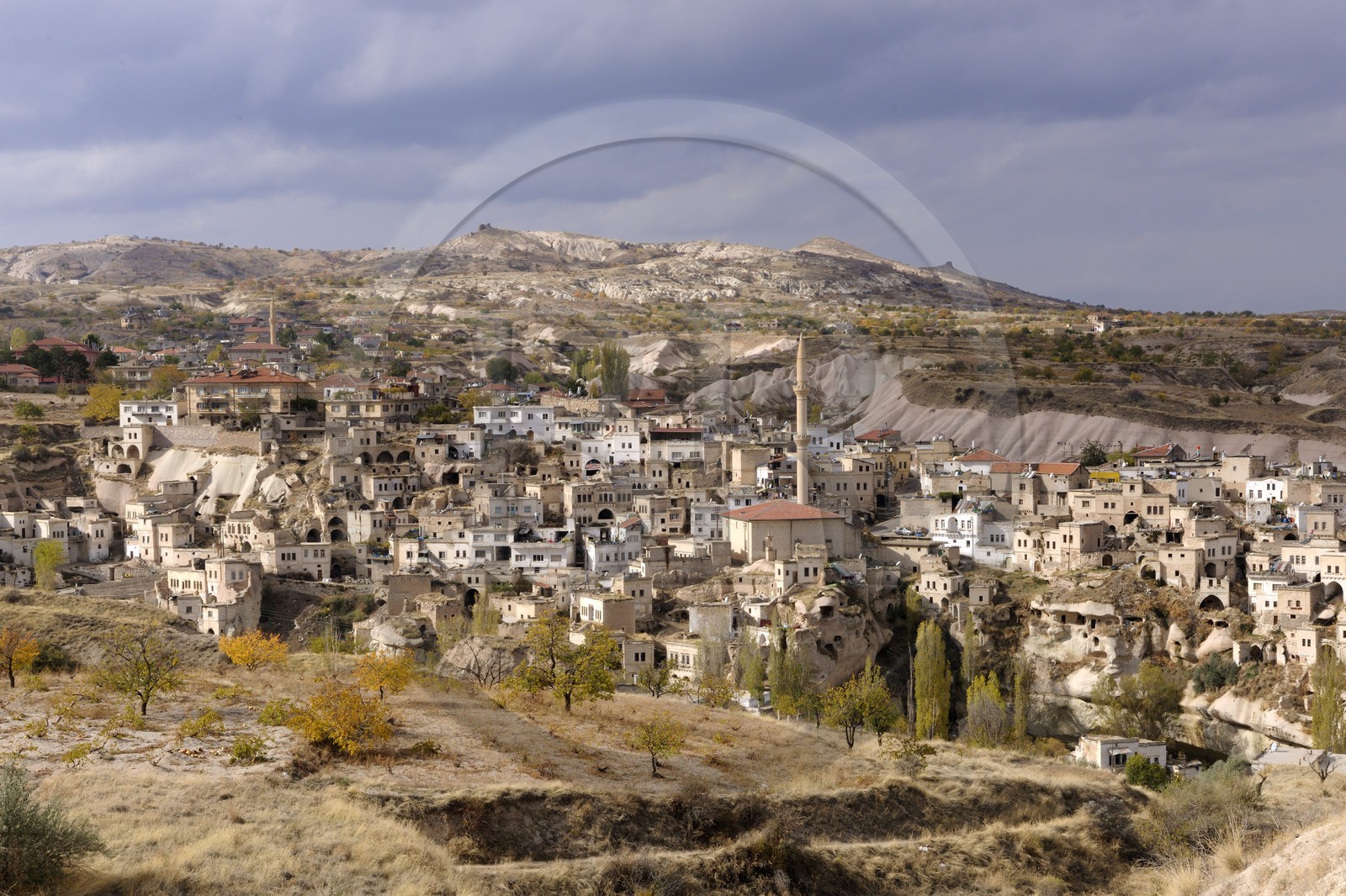 Turquie, Anatolie Centrale, province de Nevsehir, Cappadoce classée Patrimoine Mondial de l'UNESCO, village troglodytique d' Ibrahimpacha (Ibrahimpasa)