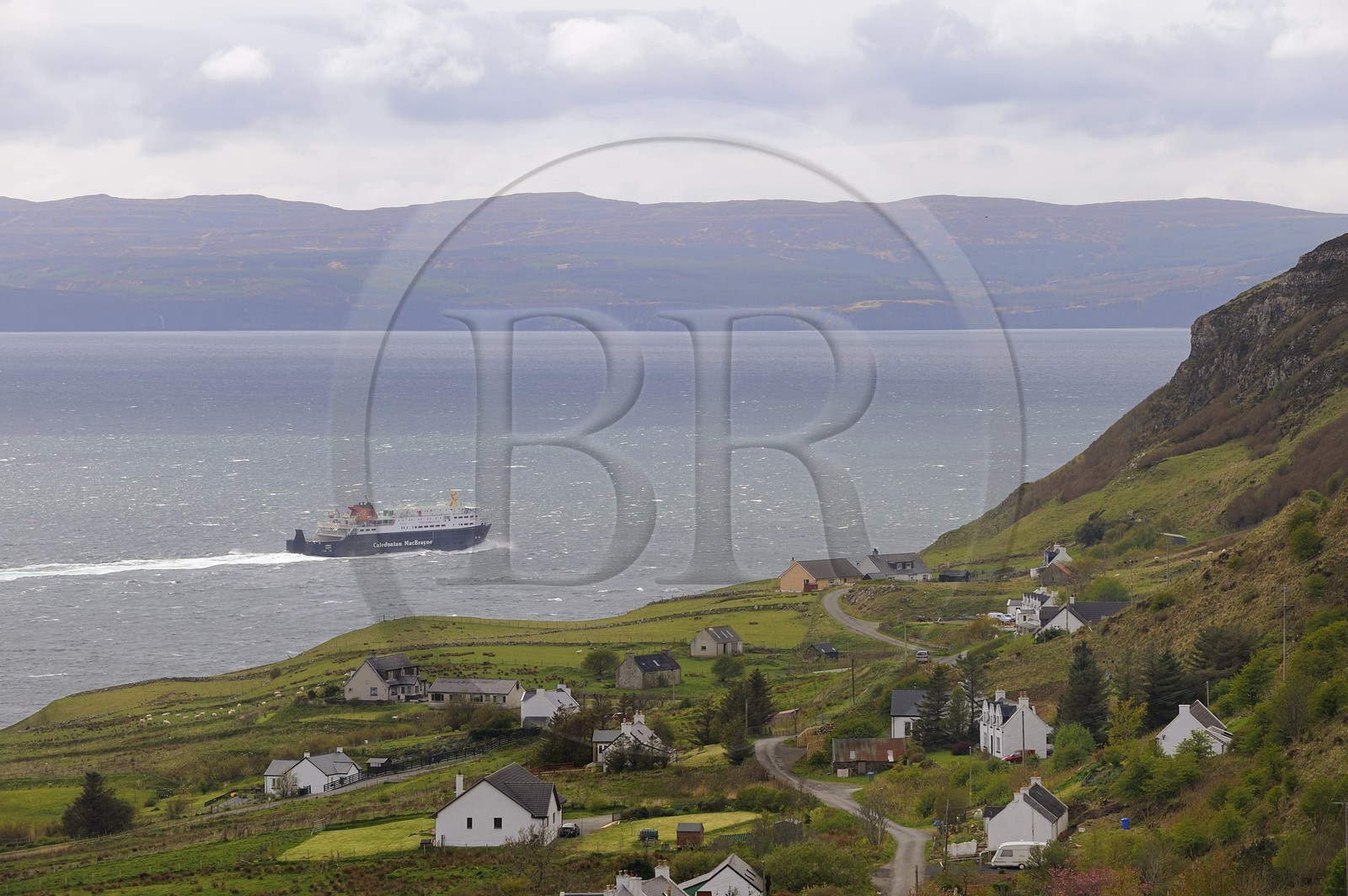 United Kingdom, Scotland, Highlands, Hebrides, Isle of Skye, Trotternish, harbour of Uig