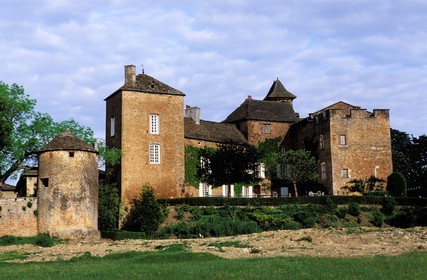 France, Saône-et-Loire (71), Hurigny, maison d'hôtes au château de Salornay (vers Mâcon)