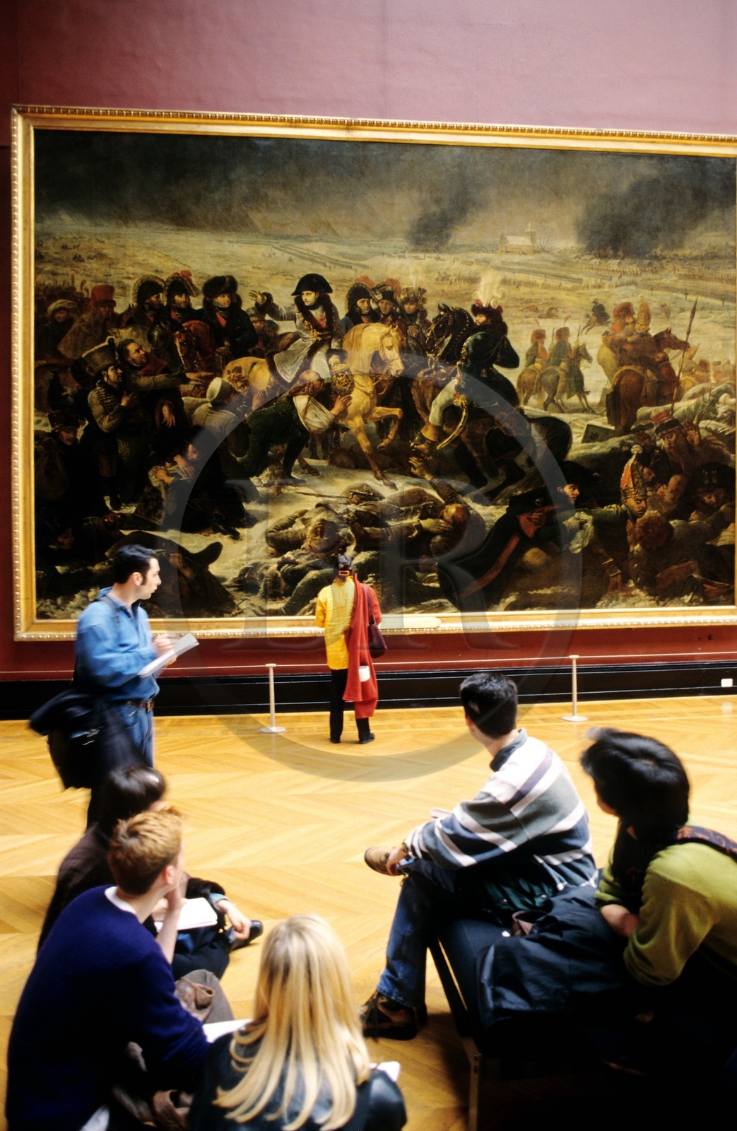 France, Paris (75), Le Louvre, grande galerie, peinture de Gros: Napoléon sur le champ de bataille d'Eylau