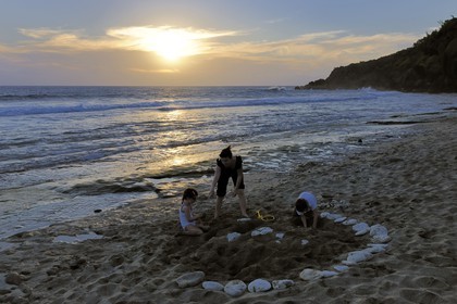 France, île de la Réunion, la côte sud, plage de Grande-Anse