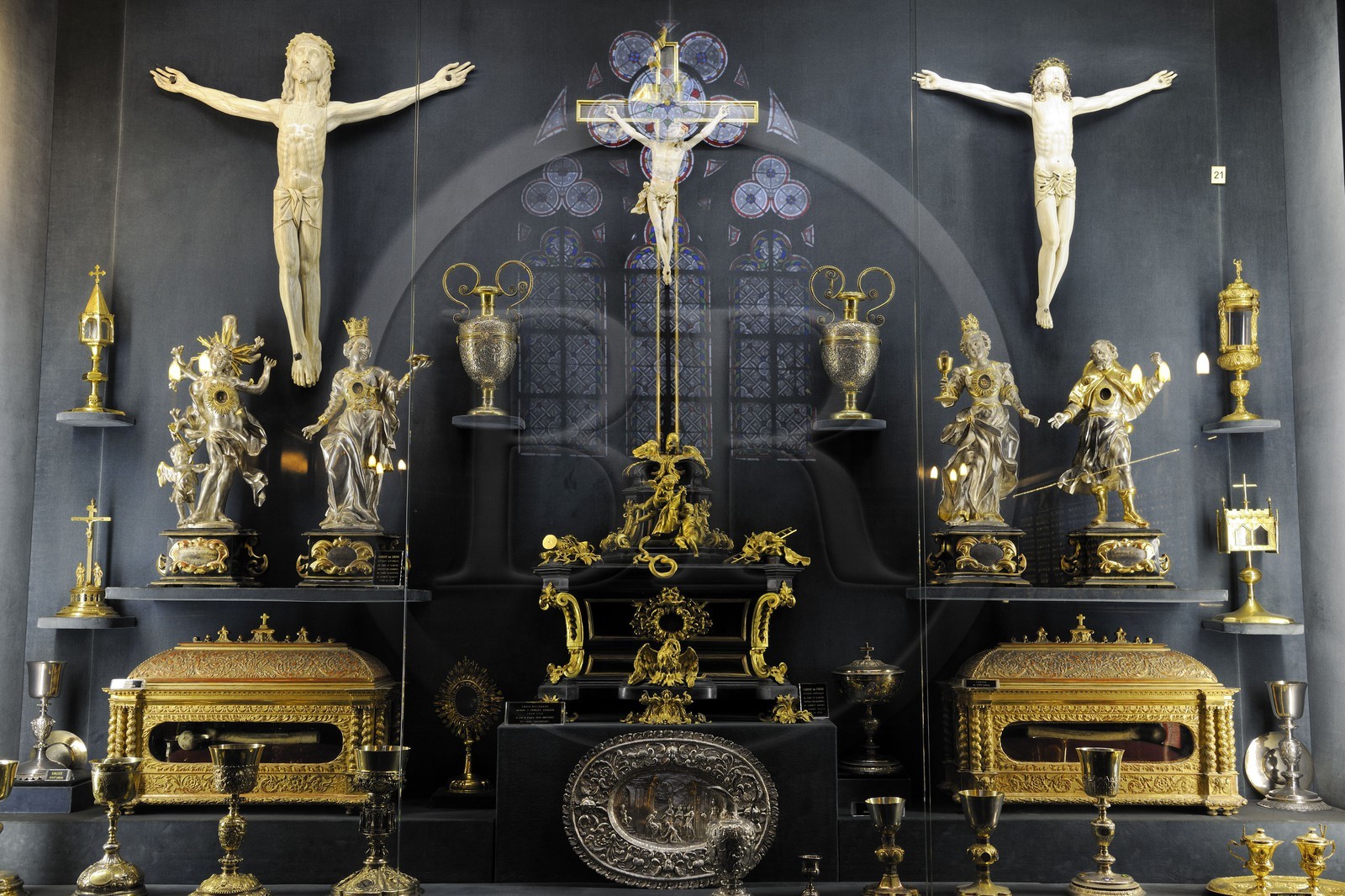 France, Paris (75), île de la Cité, la cathédrale Notre-Dame-de-Paris, la sacristie du chapitre et salle du Trésor