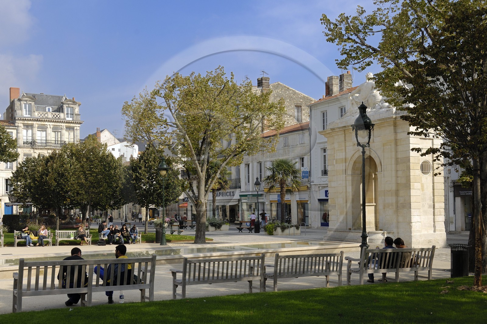 France, Charente-Maritime (17), Rochefort, la place Colbert