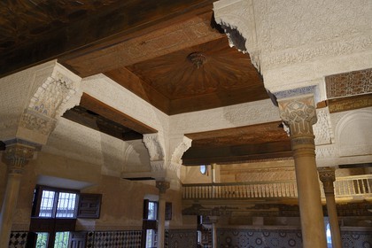 Espagne, Andalousie, Grenade, Palais nasrides de l'Alhambra, classé Patrimoine Mondial de l'UNESCO, le Mexuar